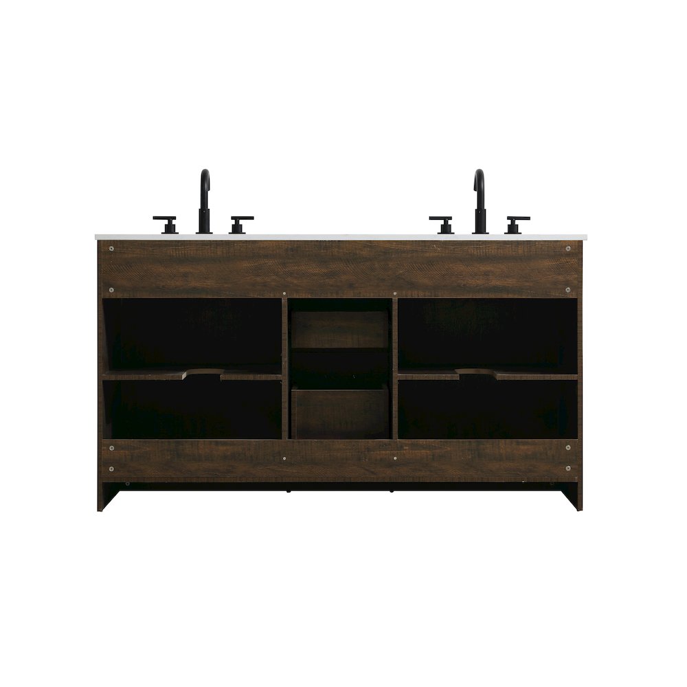 Austin 60 Inch Double Bathroom Vanity In Expresso