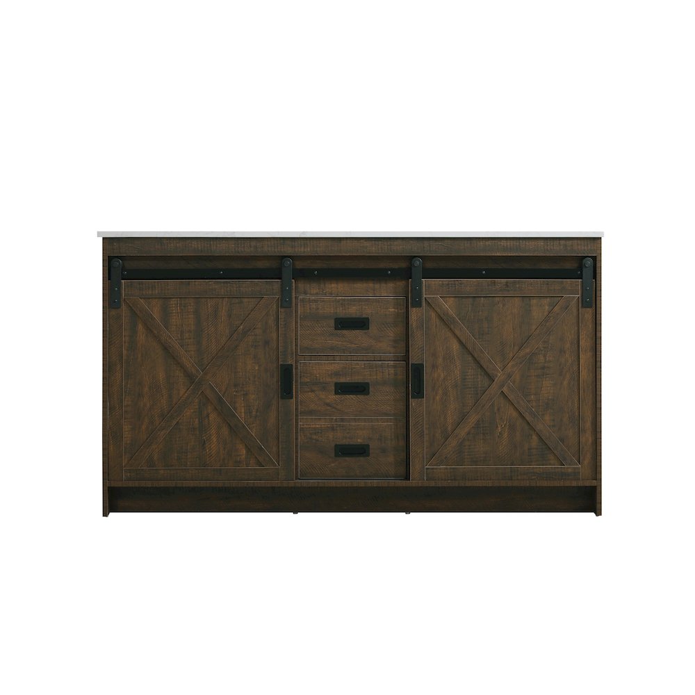 Austin 60 Inch Double Bathroom Vanity In Expresso