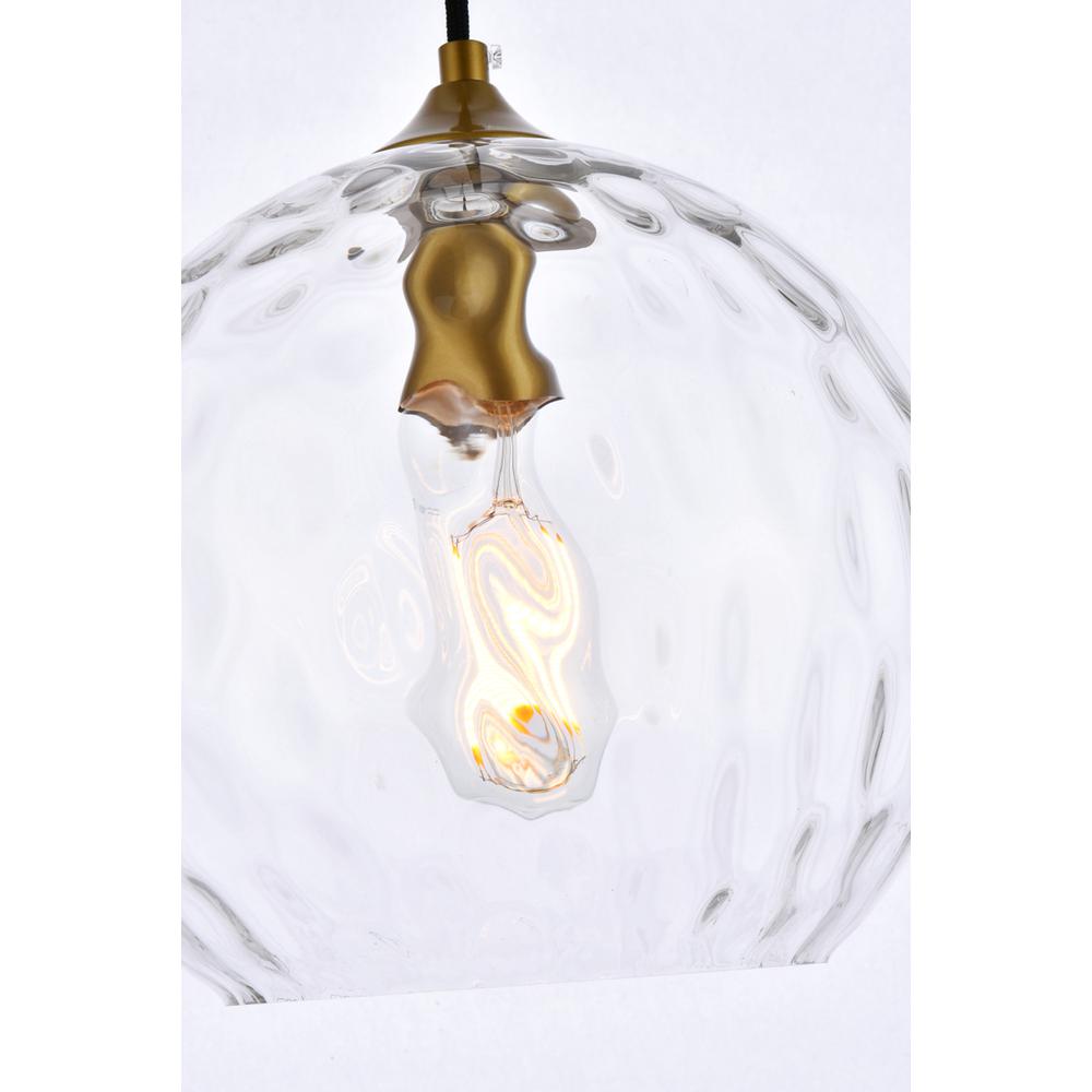 Cashel 10 inch light brass pendant