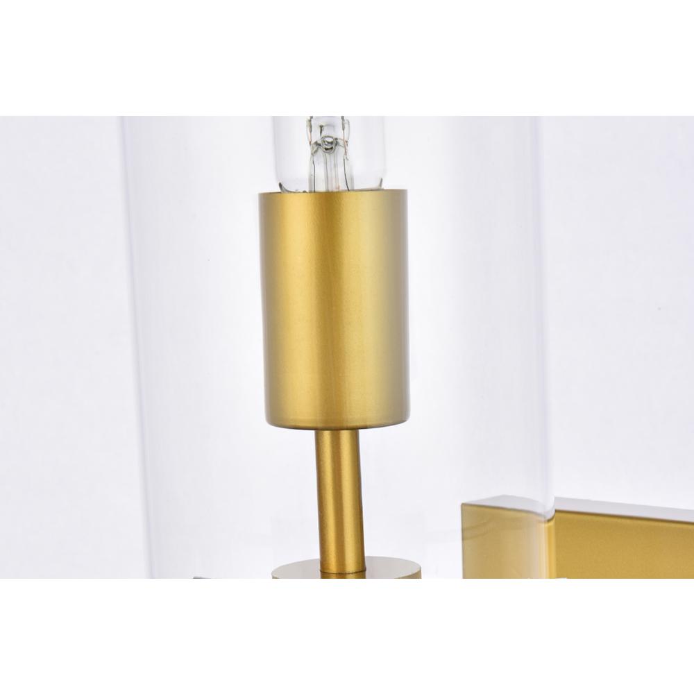 Savant 1 light brass wall sconce