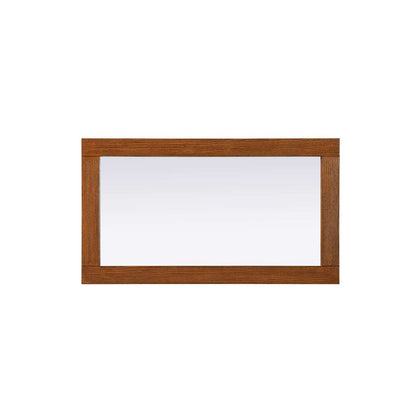 Noah Wooden Rectangle Mirror 18 x 32 in Brandy Walnut