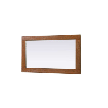 Noah Wooden Rectangle Mirror 18 x 32 in Brandy Walnut