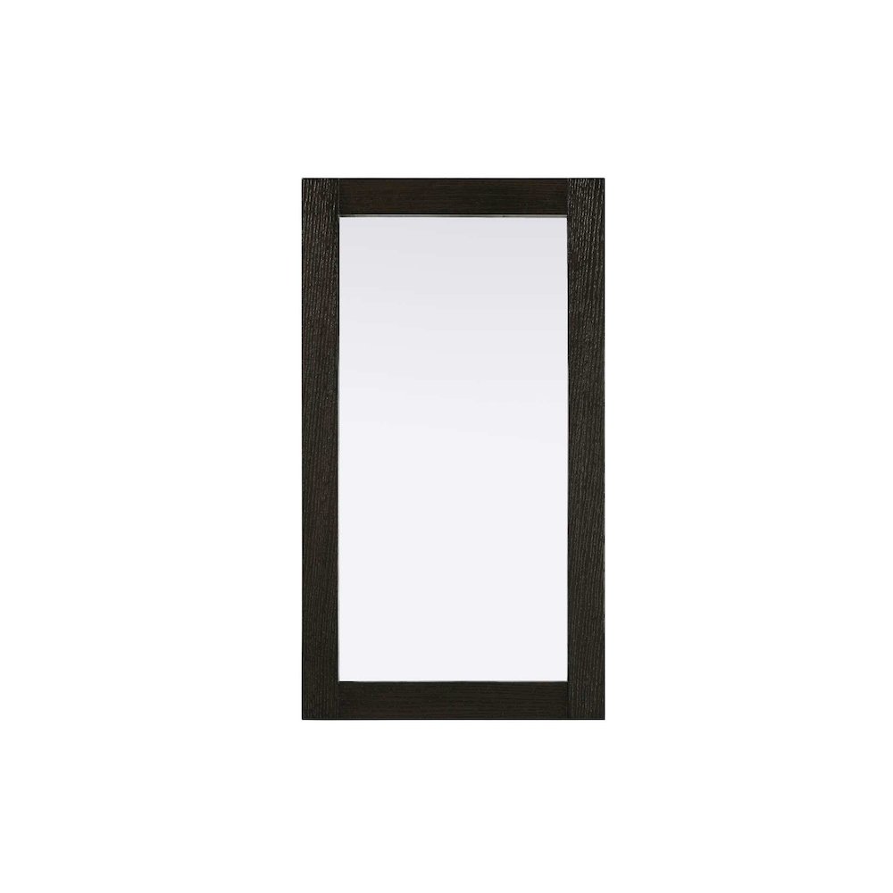 Noah Wooden Rectangle Mirror 18 x 32 in Chocolate Oak