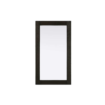 Noah Wooden Rectangle Mirror 18 x 32 in Chocolate Oak