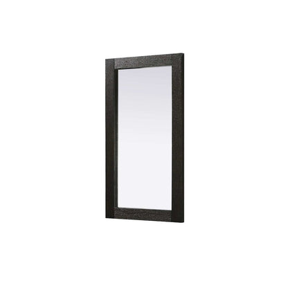 Noah Wooden Rectangle Mirror 18 x 32 in Chocolate Oak