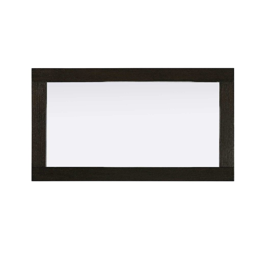 Noah Wooden Rectangle Mirror 18 x 32 in Chocolate Oak