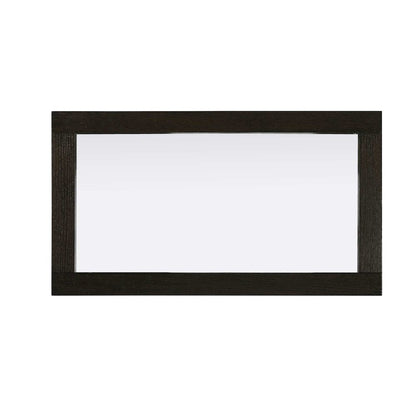 Noah Wooden Rectangle Mirror 18 x 32 in Chocolate Oak