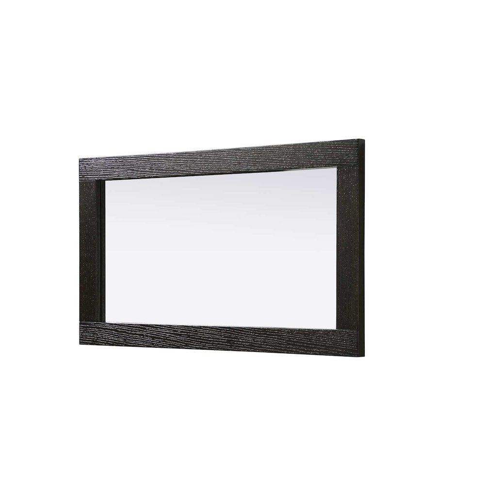 Noah Wooden Rectangle Mirror 18 x 32 in Chocolate Oak