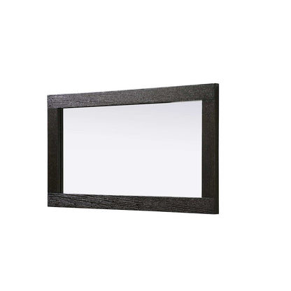 Noah Wooden Rectangle Mirror 18 x 32 in Chocolate Oak