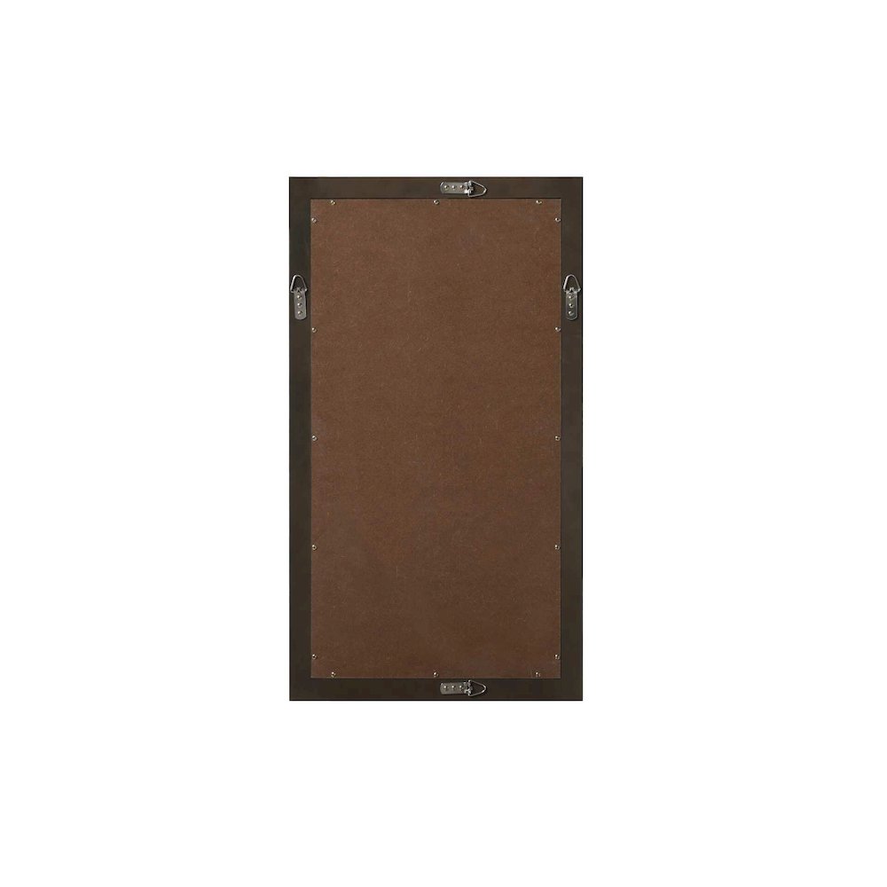Noah Wooden Rectangle Mirror 18 x 32 in Chocolate Oak