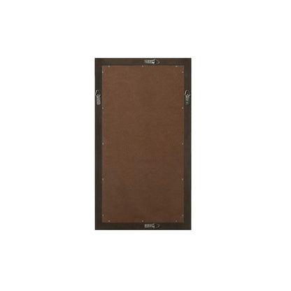Noah Wooden Rectangle Mirror 18 x 32 in Chocolate Oak