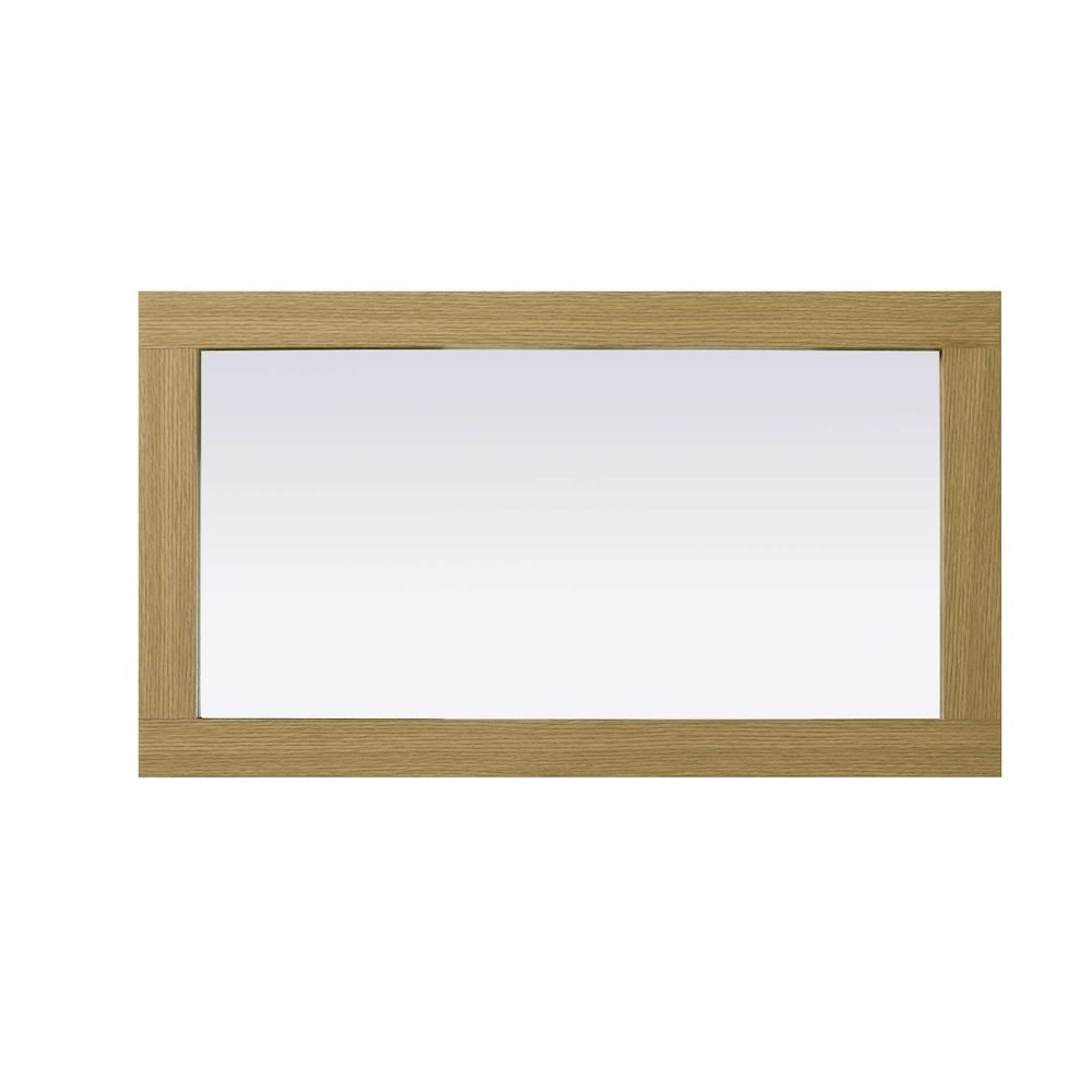 Noah Wooden Rectangle Mirror 18 x 32 in Honey Brown