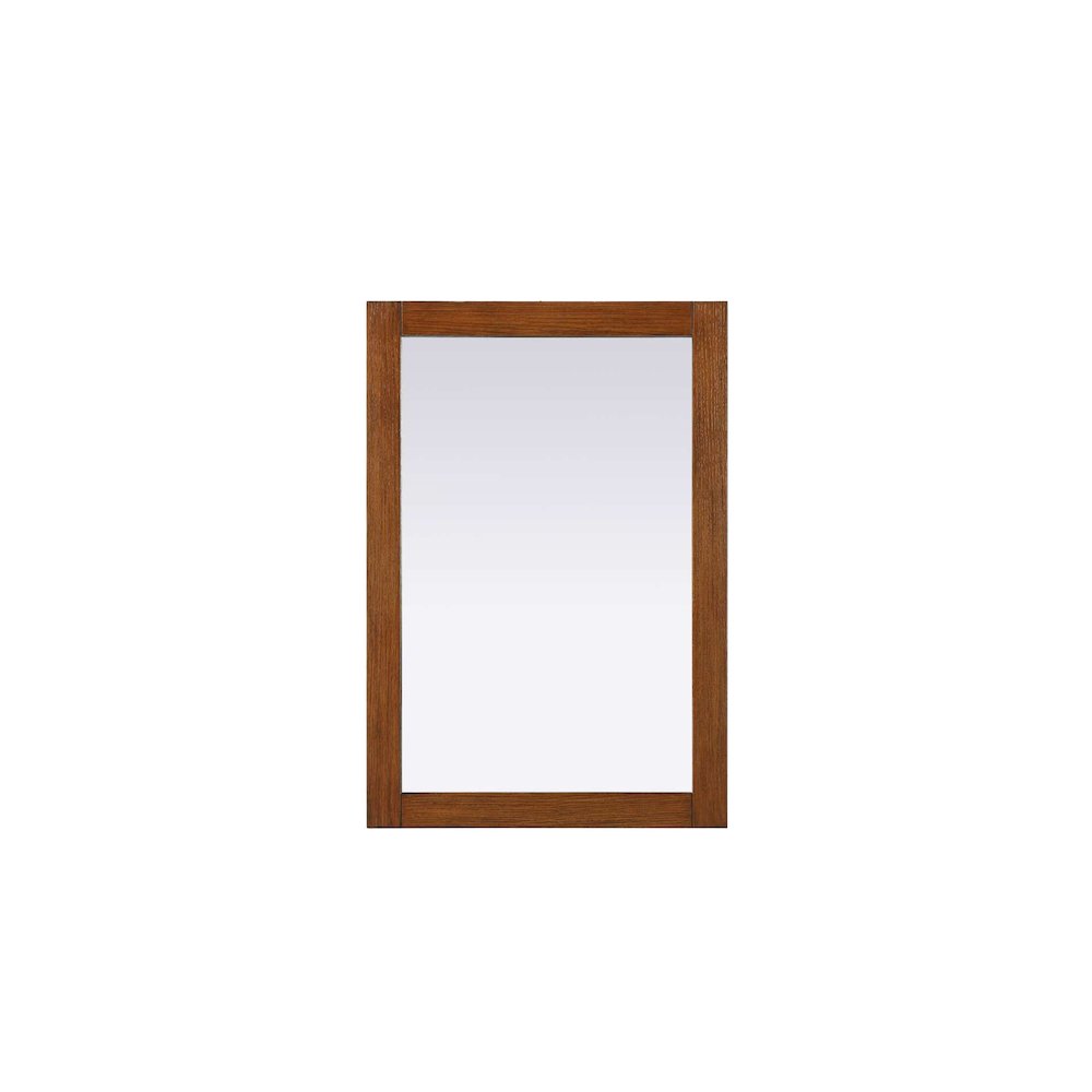 Noah Wooden Rectangle Mirror 22 x 32 in Brandy Walnut