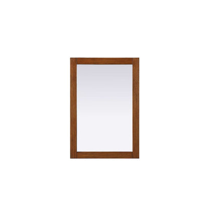 Noah Wooden Rectangle Mirror 22 x 32 in Brandy Walnut