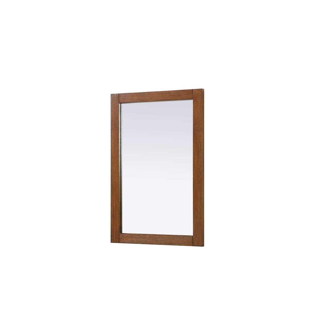 Noah Wooden Rectangle Mirror 22 x 32 in Brandy Walnut