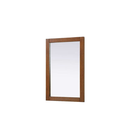 Noah Wooden Rectangle Mirror 22 x 32 in Brandy Walnut