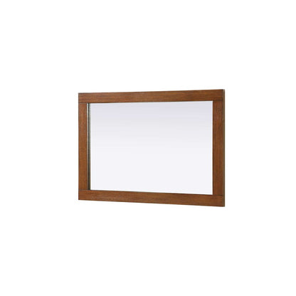 Noah Wooden Rectangle Mirror 22 x 32 in Brandy Walnut