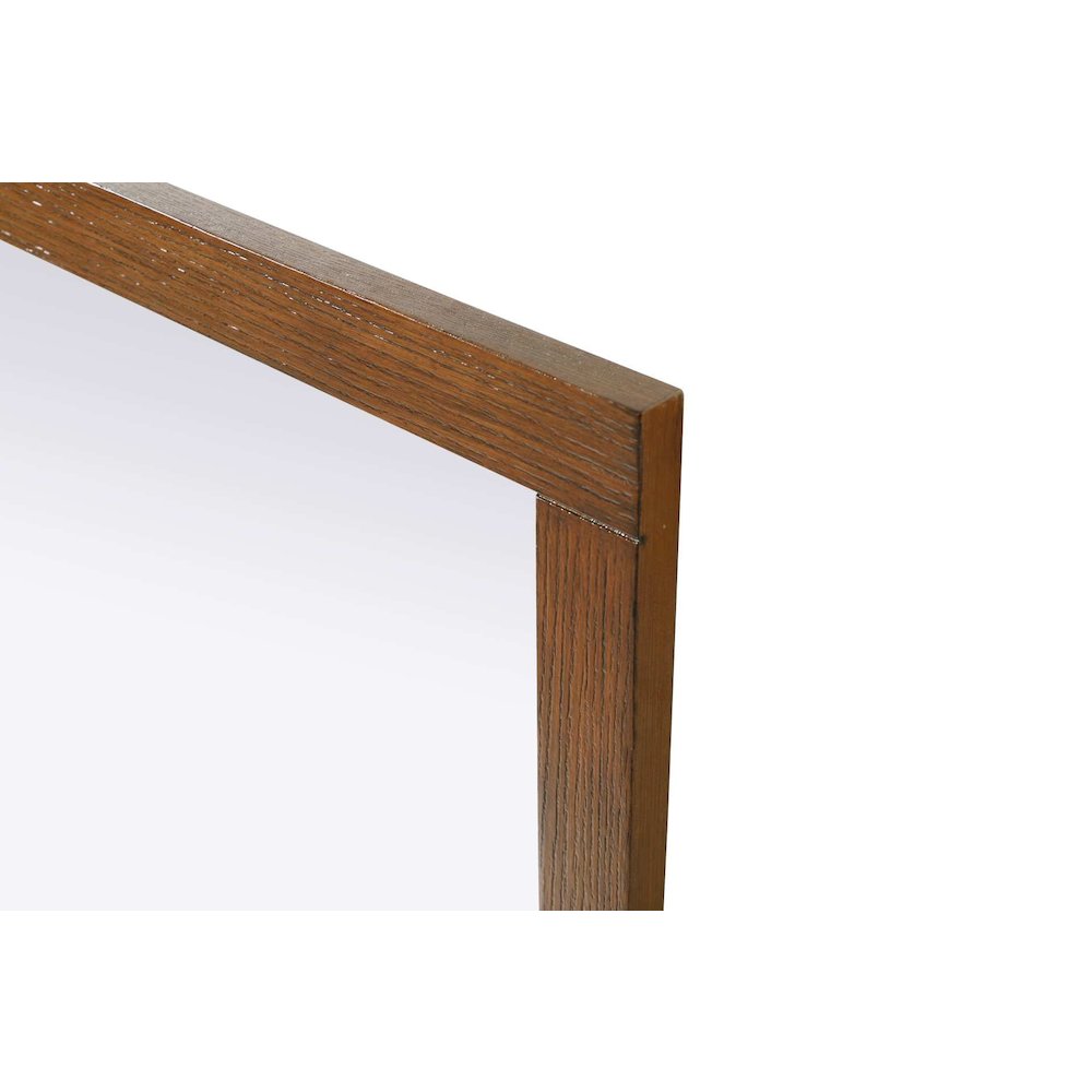 Noah Wooden Rectangle Mirror 22 x 32 in Brandy Walnut