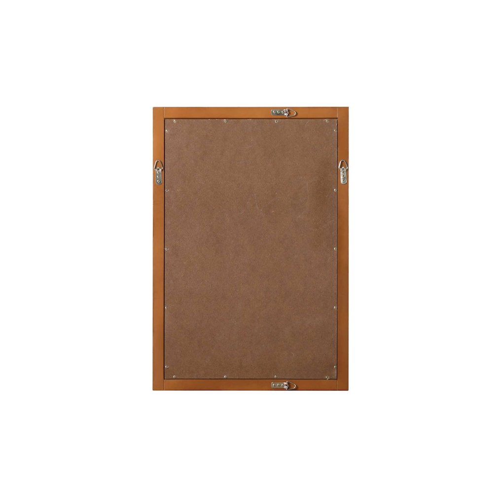 Noah Wooden Rectangle Mirror 22 x 32 in Brandy Walnut