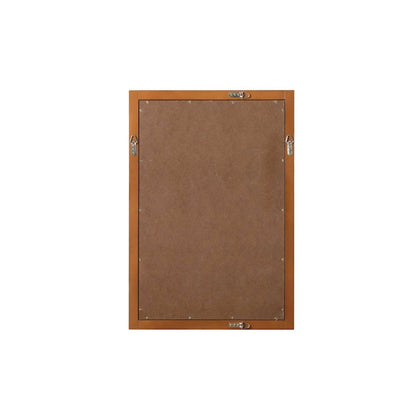 Noah Wooden Rectangle Mirror 22 x 32 in Brandy Walnut