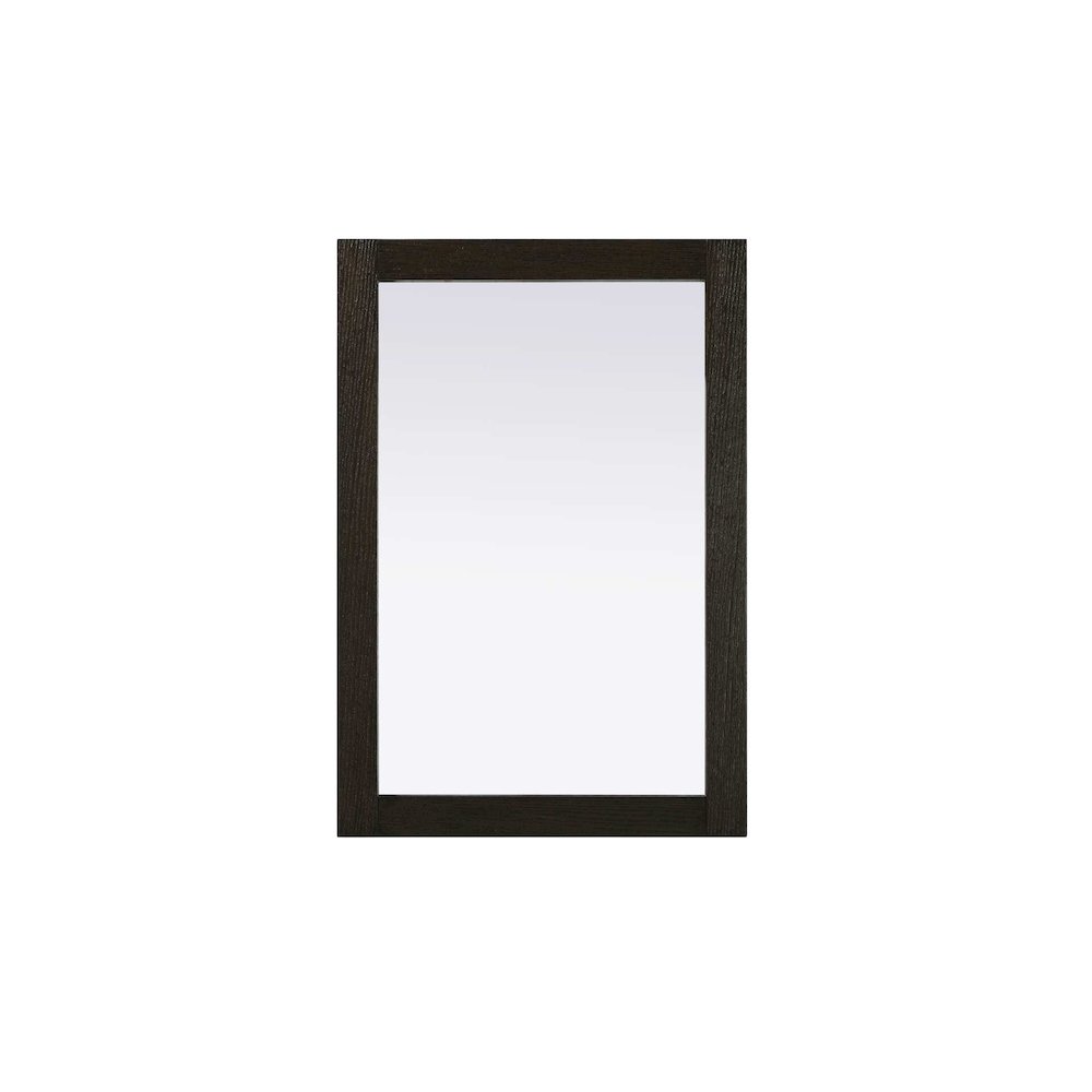 Noah Wooden Rectangle Mirror 22 x 32 in Chocolate Oak