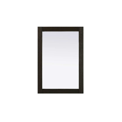 Noah Wooden Rectangle Mirror 22 x 32 in Chocolate Oak