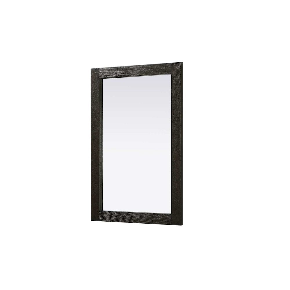 Noah Wooden Rectangle Mirror 22 x 32 in Chocolate Oak