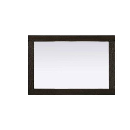 Noah Wooden Rectangle Mirror 22 x 32 in Chocolate Oak