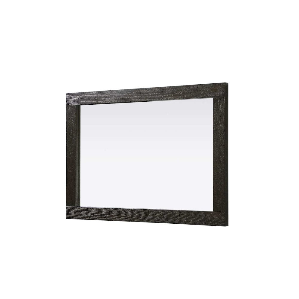 Noah Wooden Rectangle Mirror 22 x 32 in Chocolate Oak
