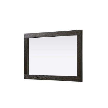 Noah Wooden Rectangle Mirror 22 x 32 in Chocolate Oak