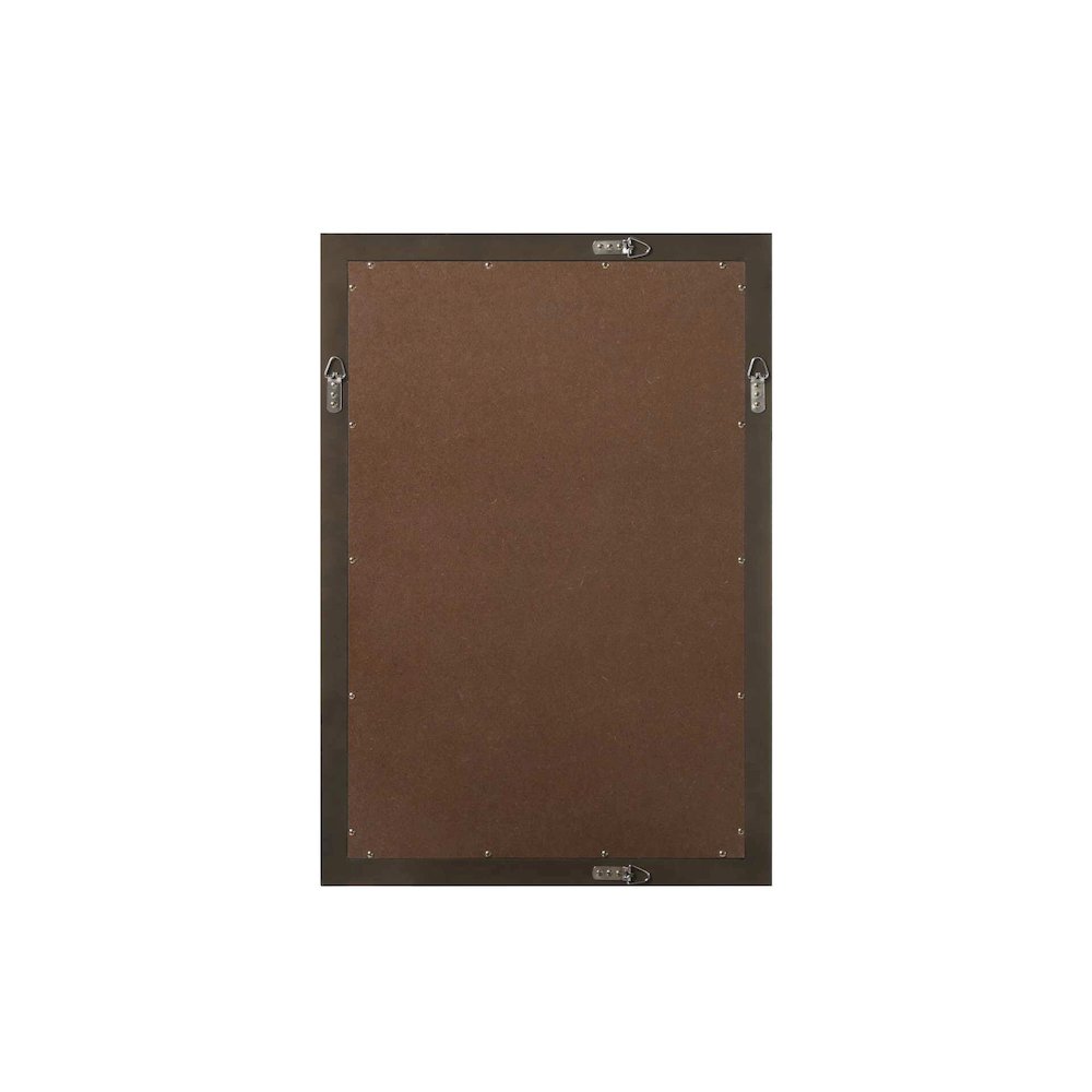 Noah Wooden Rectangle Mirror 22 x 32 in Chocolate Oak