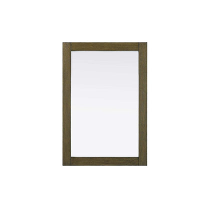 Noah Wooden Rectangle Mirror 22 x 32 in Hazel Oak
