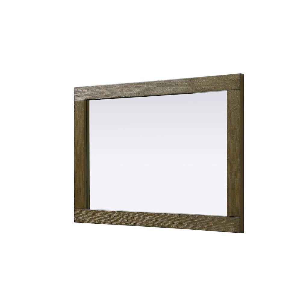 Noah Wooden Rectangle Mirror 22 x 32 in Hazel Oak