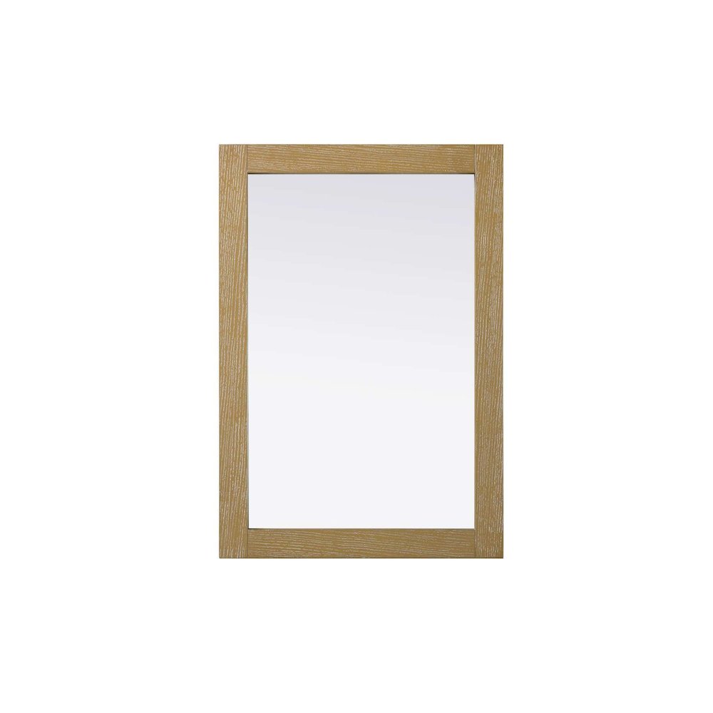 Noah Wooden Rectangle Mirror 22 x 32 in Linen Oak