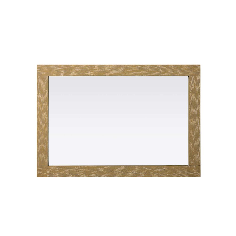 Noah Wooden Rectangle Mirror 22 x 32 in Linen Oak