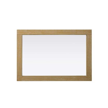 Noah Wooden Rectangle Mirror 22 x 32 in Linen Oak