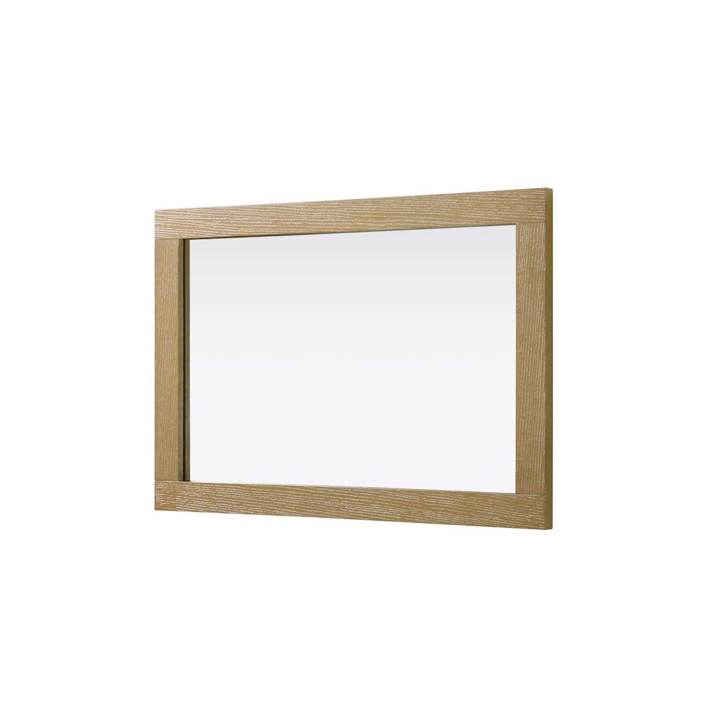 Noah Wooden Rectangle Mirror 22 x 32 in Linen Oak