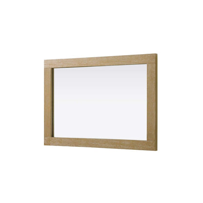 Noah Wooden Rectangle Mirror 22 x 32 in Linen Oak