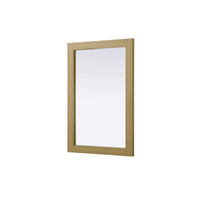 Noah Wooden Rectangle Mirror 22 x 32 in Honey Brown