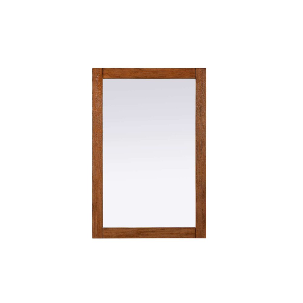 Noah Wooden Rectangle Mirror 24 x 36 in Brandy Walnut