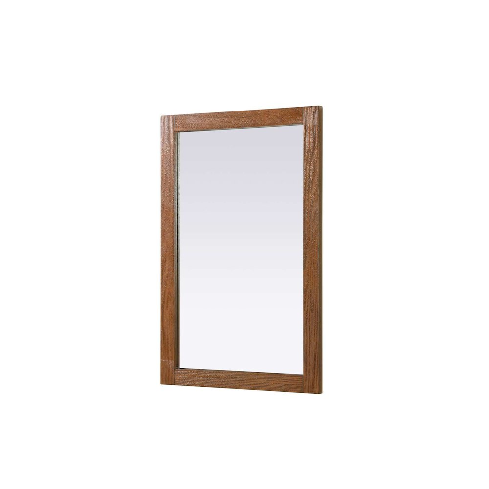 Noah Wooden Rectangle Mirror 24 x 36 in Brandy Walnut