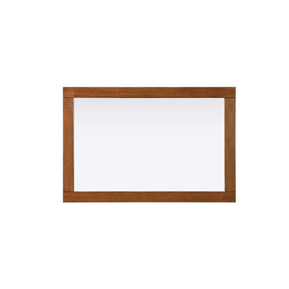 Noah Wooden Rectangle Mirror 24 x 36 in Brandy Walnut