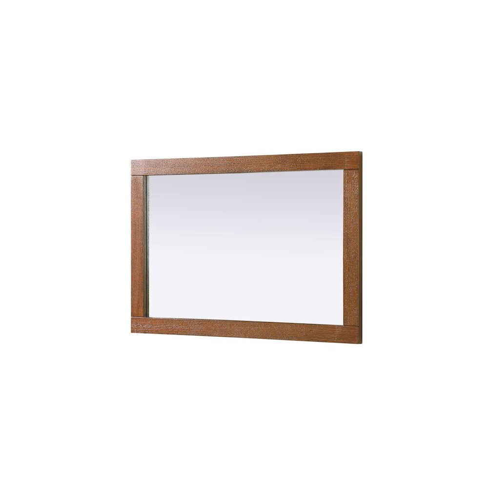 Noah Wooden Rectangle Mirror 24 x 36 in Brandy Walnut