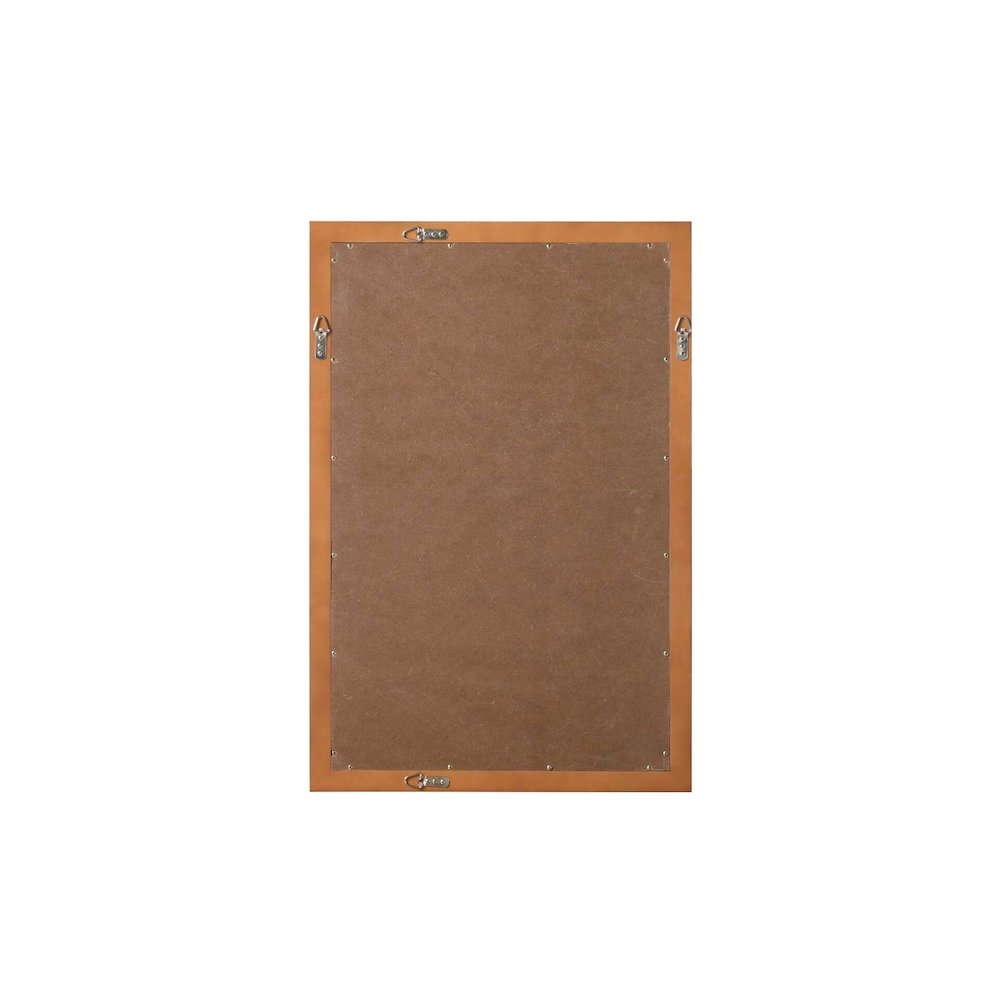 Noah Wooden Rectangle Mirror 24 x 36 in Brandy Walnut