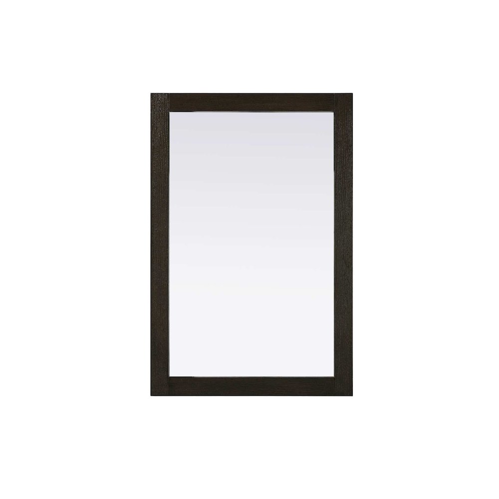 Noah Wooden Rectangle Mirror 24 x 36 in Chocolate Oak