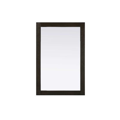Noah Wooden Rectangle Mirror 24 x 36 in Chocolate Oak