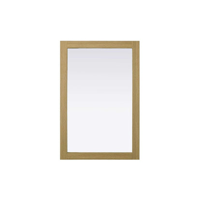 Noah Wooden Rectangle Mirror 24 x 36 in Honey Brown