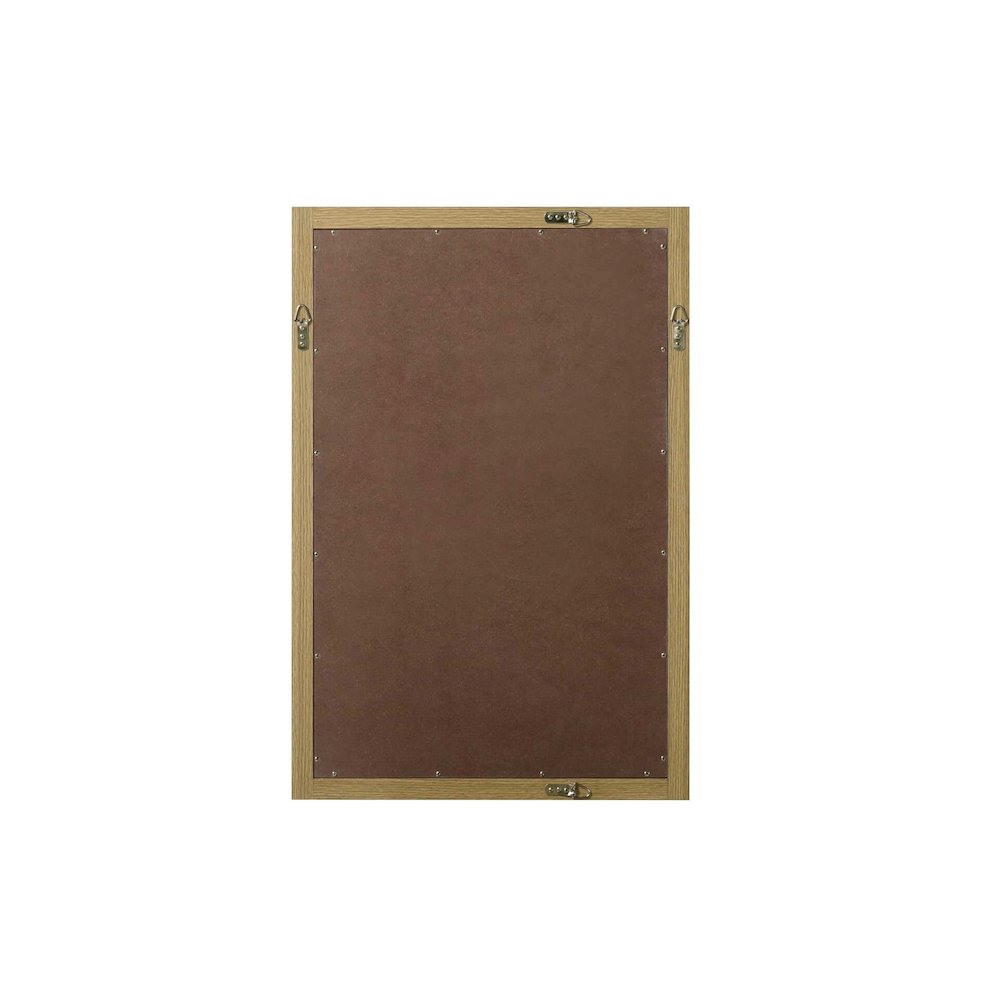 Noah Wooden Rectangle Mirror 24 x 36 in Honey Brown
