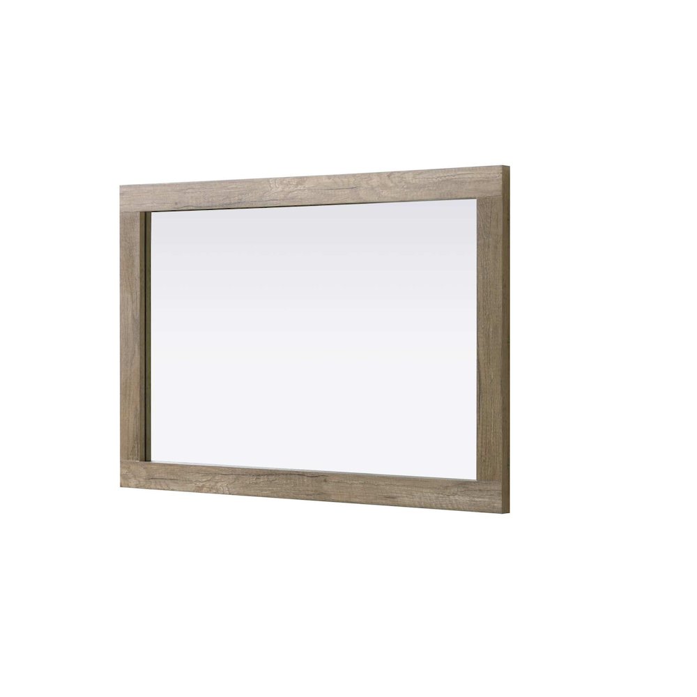 Noah Wooden Rectangle Mirror 24 x 36 in Natural Oak