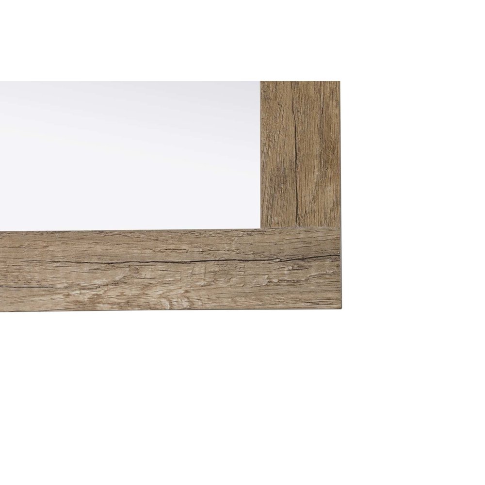 Noah Wooden Rectangle Mirror 24 x 36 in Natural Oak